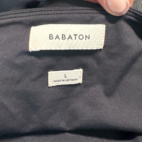 Aritzia Babaton Black Contour Squareneck Longsleeve Thong Bodysuit, Size L, EUC - Picture 4 of 6